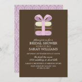 Invitation Fête de l'mariée de Lavender French Macarons (Devant / Derrière)