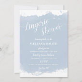 Invitation Fête de l'mariée de lingerie, couleur bleu pâle (Devant)