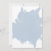 Invitation Fête de l'mariée de lingerie, couleur bleu pâle (Dos)