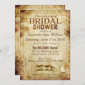 Invitation Fête de l'mariée de mariage de destination de l'îl (Devant / Derrière)