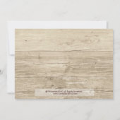 Invitation Fête de l'mariée de mariée de campagne Chic Pink (Dos)