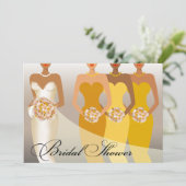 Invitation Fête de l'mariée DE PONTE ETHNIQUE| jaune (Debout devant)