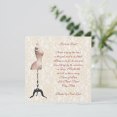 Invitation Fête de l'mariée de raccord (Debout devant)