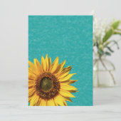 Invitation Fête de l'mariée de tournesol d'été (Debout devant)