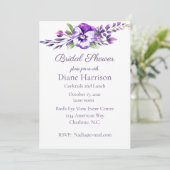 Invitation Fête de l'mariée de traitement de l'aquarelle (Debout devant)