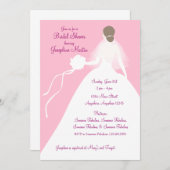 Invitation Fête de l'mariée déjeuner (Devant / Derrière)