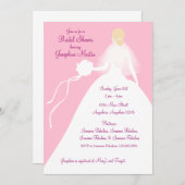 Invitation Fête de l'mariée déjeuner (Devant / Derrière)