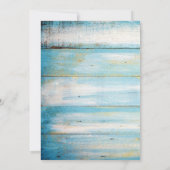 Invitation Fête de l'mariée des Feuilles à huile de palme ble (Dos)