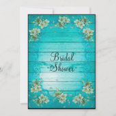 Invitation Fête de l'mariée des fleurs chic de Shabby (Devant)