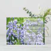 Invitation Fête de l'mariée des fleurs de Bluebell (Debout devant)