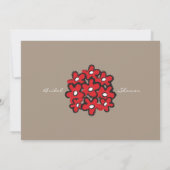 Invitation Fête de l'mariée des mariées Mariages de jote cari (Dos)