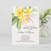 Invitation Fête de l'mariée d'été de Hawaii (Debout devant)