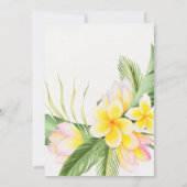 Invitation Fête de l'mariée d'été de Hawaii (Dos)