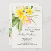 Invitation Fête de l'mariée d'été de Hawaii (Devant / Derrière)