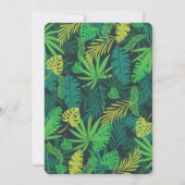 Invitation Fête de l'mariée d'été des Feuilles tropicaux (Dos)