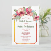 Invitation Fête de l'mariée du parti Hibiscus Luau (Debout devant)