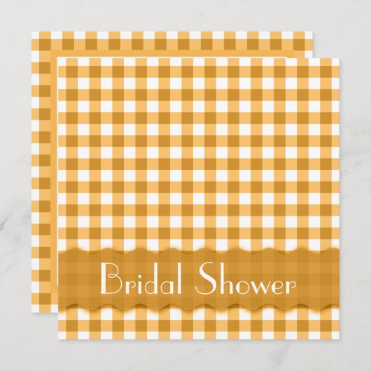 Invitation Fête de l'mariée du Tea Party (Devant / Derrière)