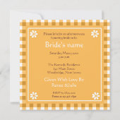 Invitation Fête de l'mariée du Tea Party (Dos)