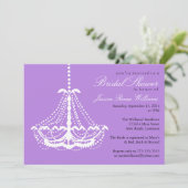 Invitation Fête de l'mariée élégante (Debout devant)