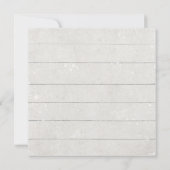 Invitation Fête de l'mariée Fall Floral Burgundy White Citrou (Dos)