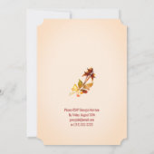 Invitation Fête de l'mariée florale d'automne Splendor (Dos)
