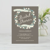 Invitation Fête de l'mariée Florale de Garden Party (Debout devant)