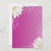 Invitation Fête de l'mariée florale de la marée bleue rose (Dos)