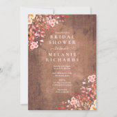 Invitation Fête de l'mariée florale Fleur sauvage russe (Devant)