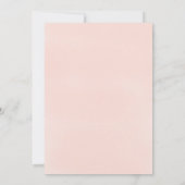 Invitation Fête de l'mariée florale Rose bleu de Chic Blush N (Dos)