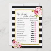 Invitation Fête de l'mariée Games x2 - Qui a dit| Quel âge? (Dos)