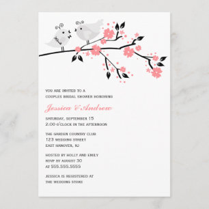 Invitation Fête de l'mariée Inséparable {rose}