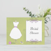 Invitation Fête de l'mariée Mariage moderne KRW (Debout devant)