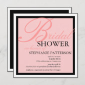 Invitation Fête de l'mariée moderne et élégante dans une invi (Devant / Derrière)
