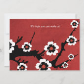 Invitation Fête de l'mariée Orientale Sakura (Dos)