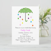 Invitation Fête de l'mariée parapluie (Debout devant)