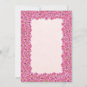 Invitation Fête de l'mariée Pink Stargazer Lily Garden Invita (Dos)