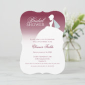 Invitation Fête de l'mariée raffinée du vin de Bourgogne (Debout devant)