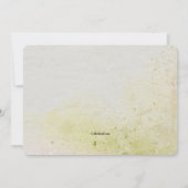 Invitation Fête de l'mariée Rose d'aquarelle (Dos)