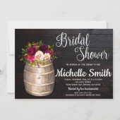 Invitation Fête de l'mariée rouge de la Bourgogne (Devant)