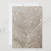 Invitation Fête de l'mariée Russe de neige hivernale (Dos)