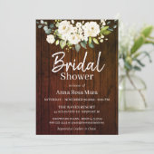 Invitation *~* Fête de l'mariée Russe des Roses d'aquarelle b (Debout devant)