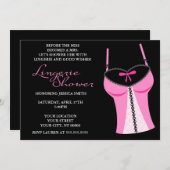 Invitation Fête de l'mariée sassy (Devant / Derrière)