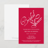 Invitation Fête de l'mariée| Script (Devant / Derrière)