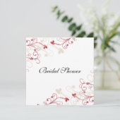 Invitation Fête de l'mariée simple et élégante (Debout devant)