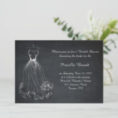 Invitation Fête de l'mariée, tableau de bord, robe de rêve st (Debout devant)