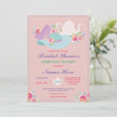 Invitation Fête de l'mariée Teapot Casquette Chaussures Bache (Debout devant)