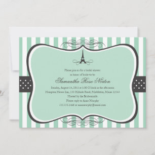 Invitation Fête de l'mariée Tour Eiffel Paris