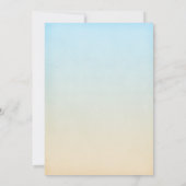 Invitation Fête de l'mariée Tropical Seashell Beach (Dos)