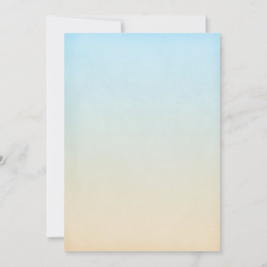 Invitation Fête de l'mariée Tropical Seashell Beach (Dos)