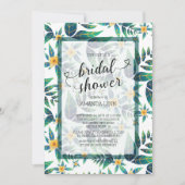 Invitation Fête de l'mariée tropicale Hibiscus Floral (Devant)